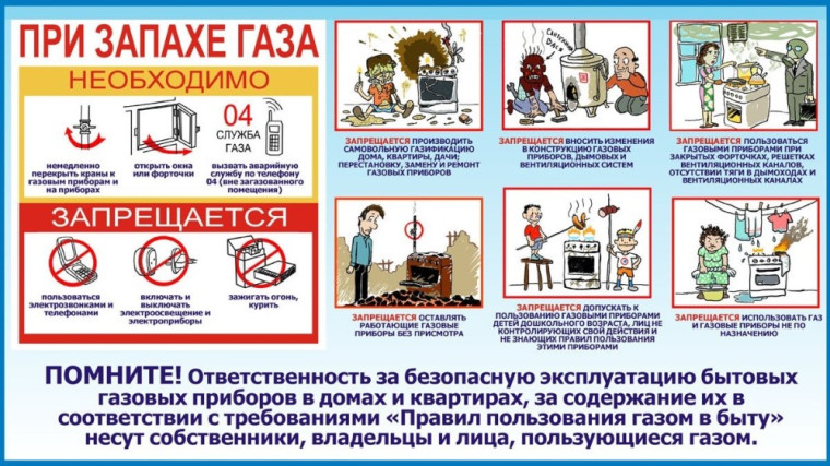 При запахе газа необходимо. При запахе газа необходимо.